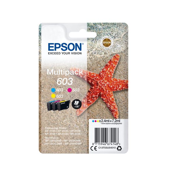 Epson 603 Ink Cartridge Multipack (C/M/Y)